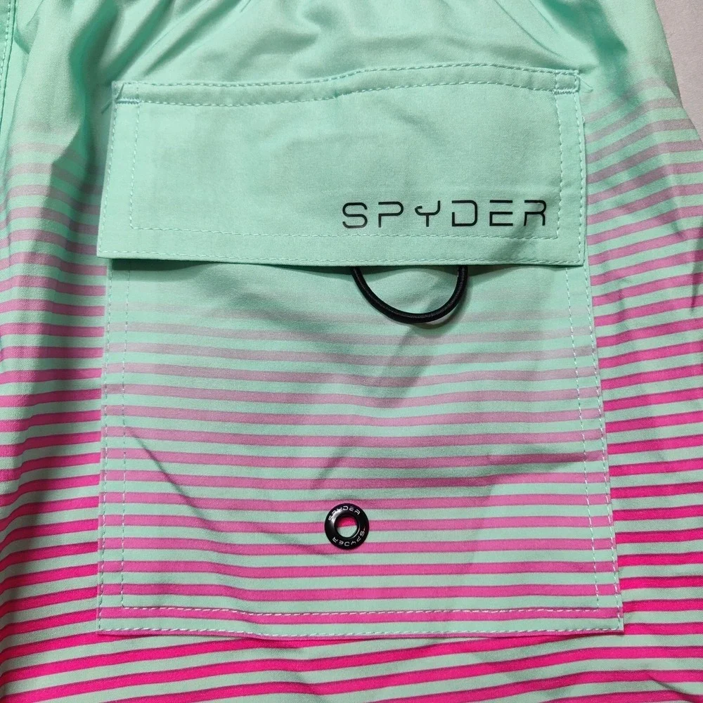 SPYDER SWIM Men Size Small Double Ombre Stripe 9